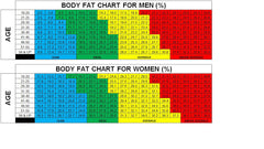 Body Fat Chart For Men