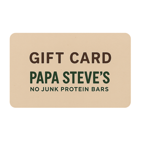 Papa Steve's No Junk Protein Bars Gift Card