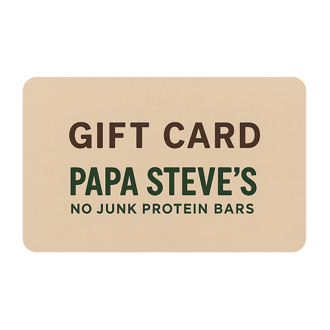 Papa Steve's No Junk Protein Bars Gift Card