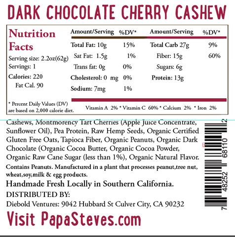 Dark Chocolate Cherry Cashew